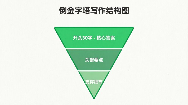 倒金字塔写作结构
