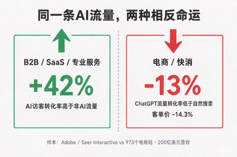 同一条AI流量,两种相反命运